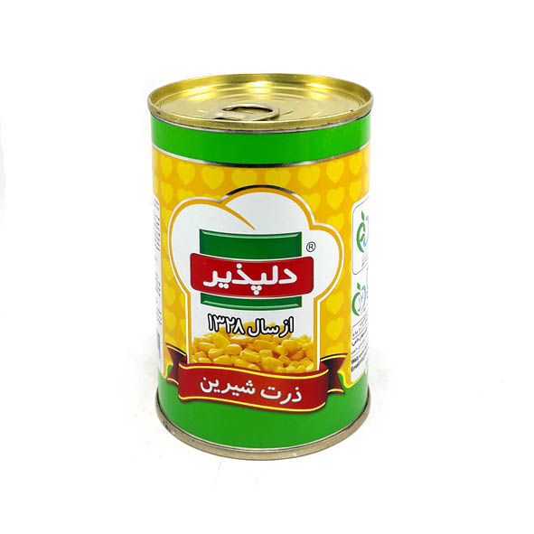 دلپذیر کنسرو ذرت شیرین 400گ