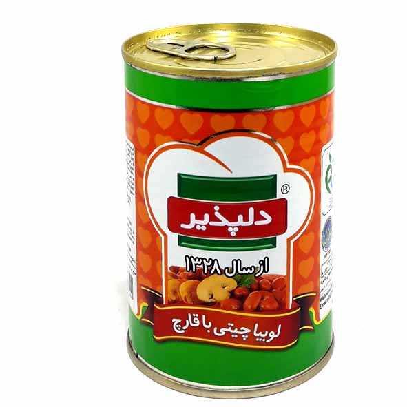 دلپذیر کنسرو لوبیا با قارچ 420گ