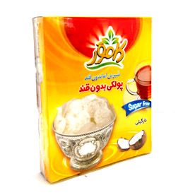 کامور پولکی بدون قند نارگیلی