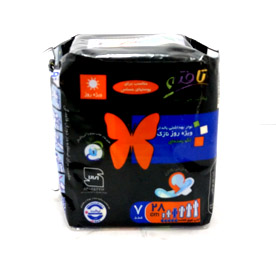 تافته نوار بهداشتی بالدار ویژه روز کتانی نازک7ع