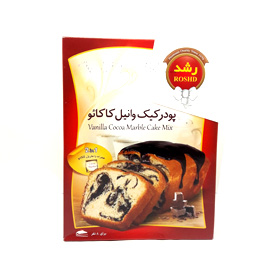 رشد پودر کیک وانیلی با کاکائو 500گ