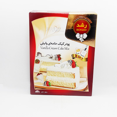 رشد پودر کیک وانیلی خامه وانیلی500گ
