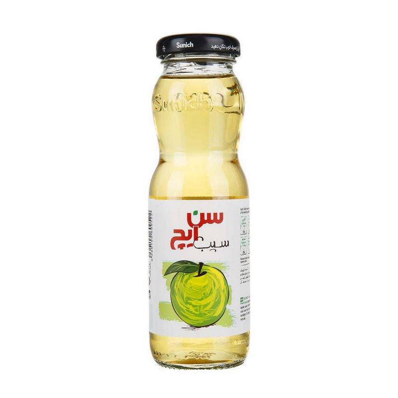 سن ایچ ابمیوه سیب شیشه 200م