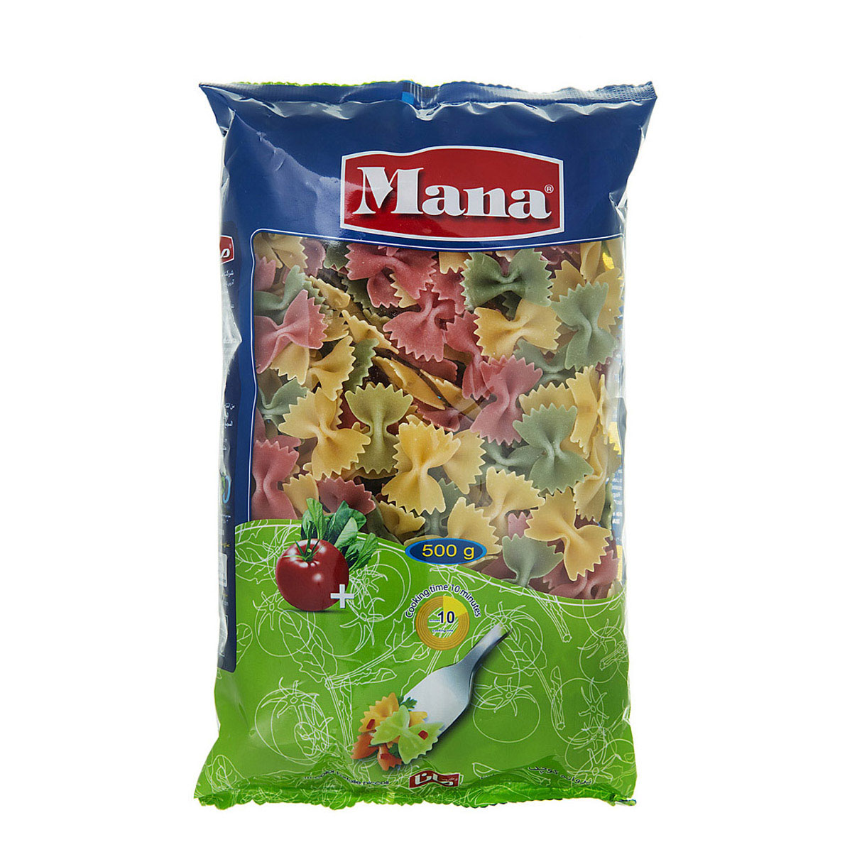 مانا فرمی پروانه کوچک سبزیجات 500گ
