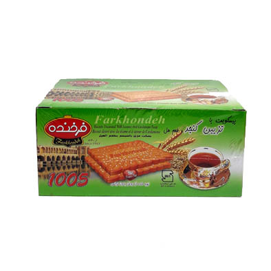 فرخنده بیسکویت زبان1000 کنجدی