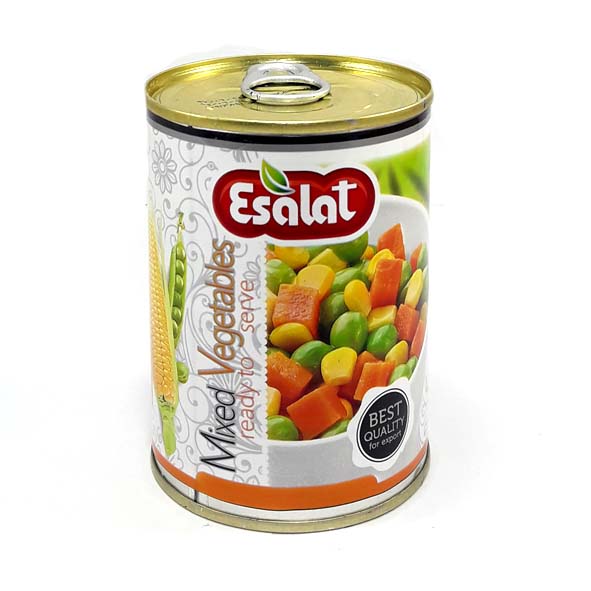 اصالت کنسرو مخلوط سبزیجات 380گ