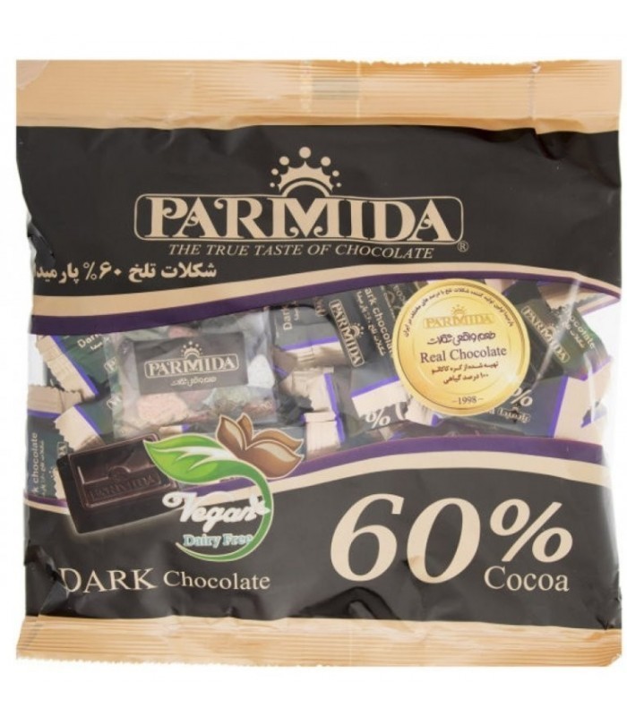 پارمیدا شکلات پاکتی 60% 220گ