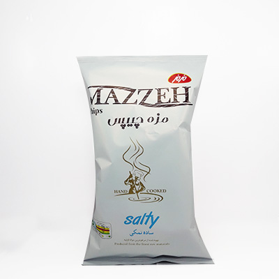 مزمز مزه چیپس ساده نمکی 65گ