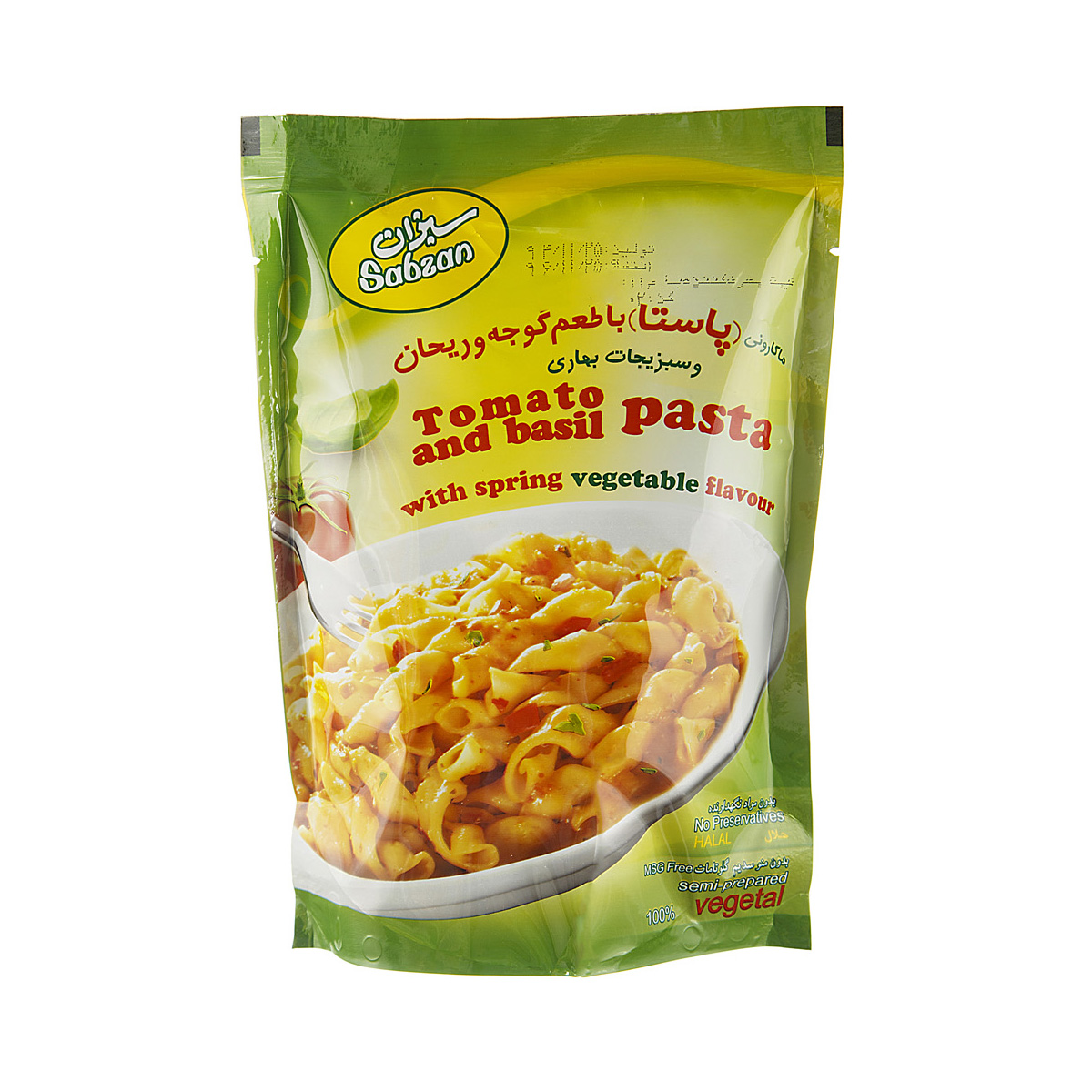 سبزان پاستا گوجه و ریحان 180گ